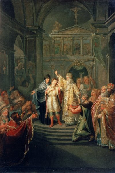 The Election of the Tsar Michael Romanov (1596-1676) on March 14th 1613, 1798-1800 by Grigoriy Ivanovich Ugryumov
